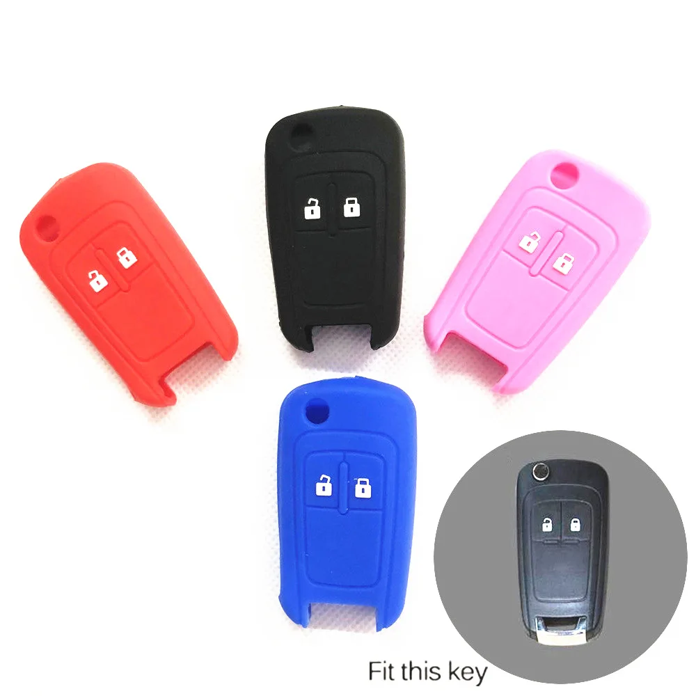 

Silicone car key cover protector keychain case for Chevrolet Orlando Cruze TRAX Lova Spark Onix Silverado Volt Camaro Aveo Sail