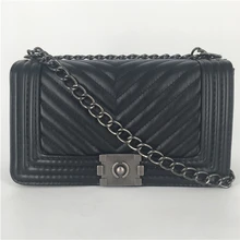 Marke 2016 Winter Handtaschen Frauen Umhängetasche Kette Schulter V Damen Handtasche Crossbody Taschen Für Frauen 8801
