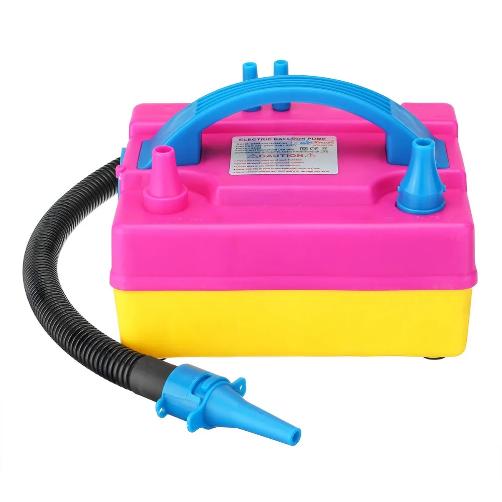 

600W Electric Balloon Pump,portable air balloon inflator pump with 2 nozzles