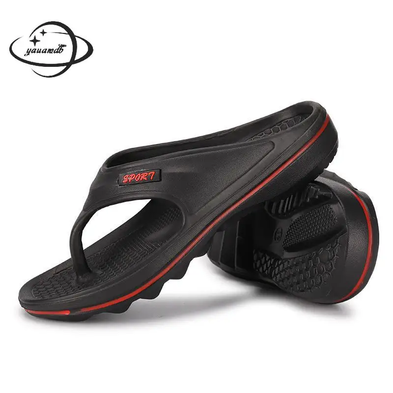 mens slippers male summer low heel platform indoor solid color flip flops Non-slip man shoes Y11 | Обувь