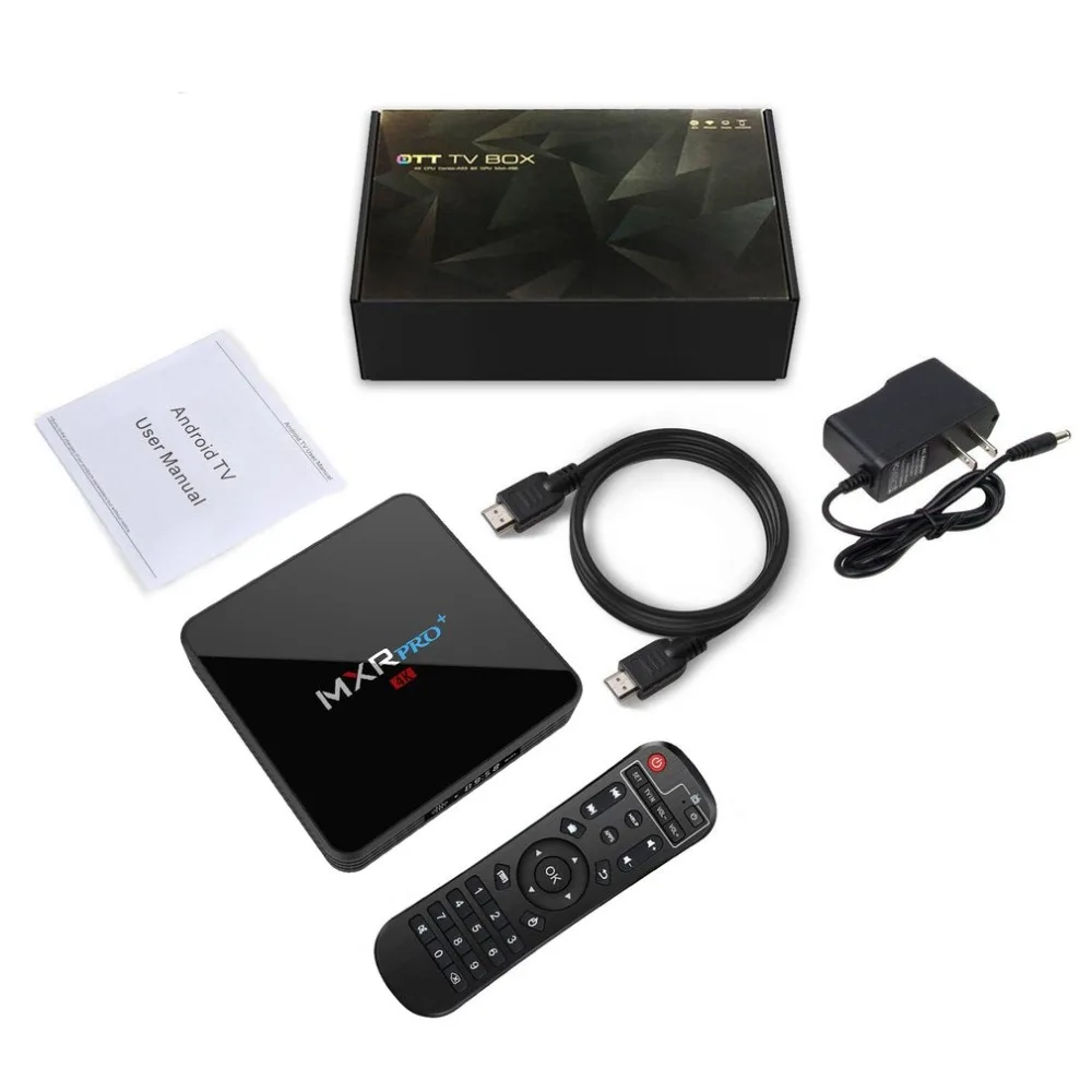 MXR PRO PLUS Digital Smart TV Box 4GB RAM 32GB ROM Android 7.1 RK3328 Quad Core 2.4G/5G WiFi UHD 4K Player Entertainment Device