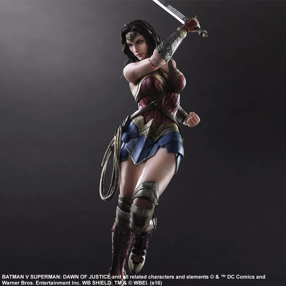 27 см Wonder Woman Justice League Play Arts DC Super Hero ПВХ фигурка модель игрушки