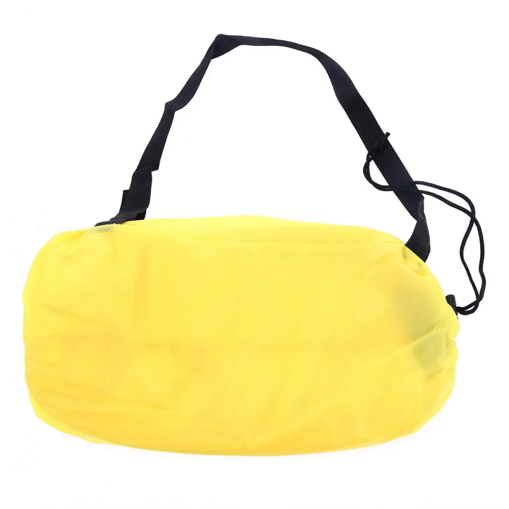Прямая поставка быстро надувной ленивый мешок светильник Воздушный Спальный мешок ленивый диван Кемпинг портативный воздушный пляж кровать Водонепроницаемый складной диван - Цвет: Yellow