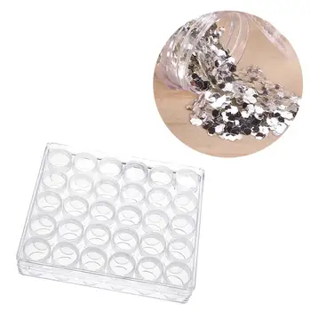 

1PC 30 Girds Diamond Embroidery Storage Box For Cosmetics Beads Organizer Travel Cream Nail Art Supplies