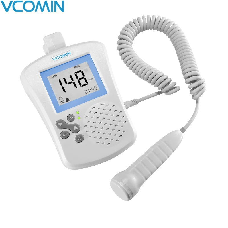 Vcomin Fetal Doppler hand-hold Pocket portable sound Baby heart pregnancy Ultrasound fetal doppler Detector machine monitor hire early pregnancy ultrasound