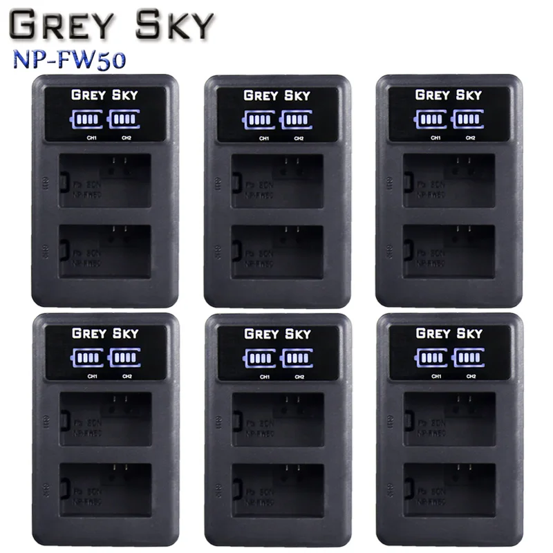 

NP-FW50 NP FW50 LCD USB Dual or Single Charger for Sony Alpha a6500 a6300 a6000 a5000 a3000 NEX-3 a7R a7R II a7II NEX-3 NEX-5