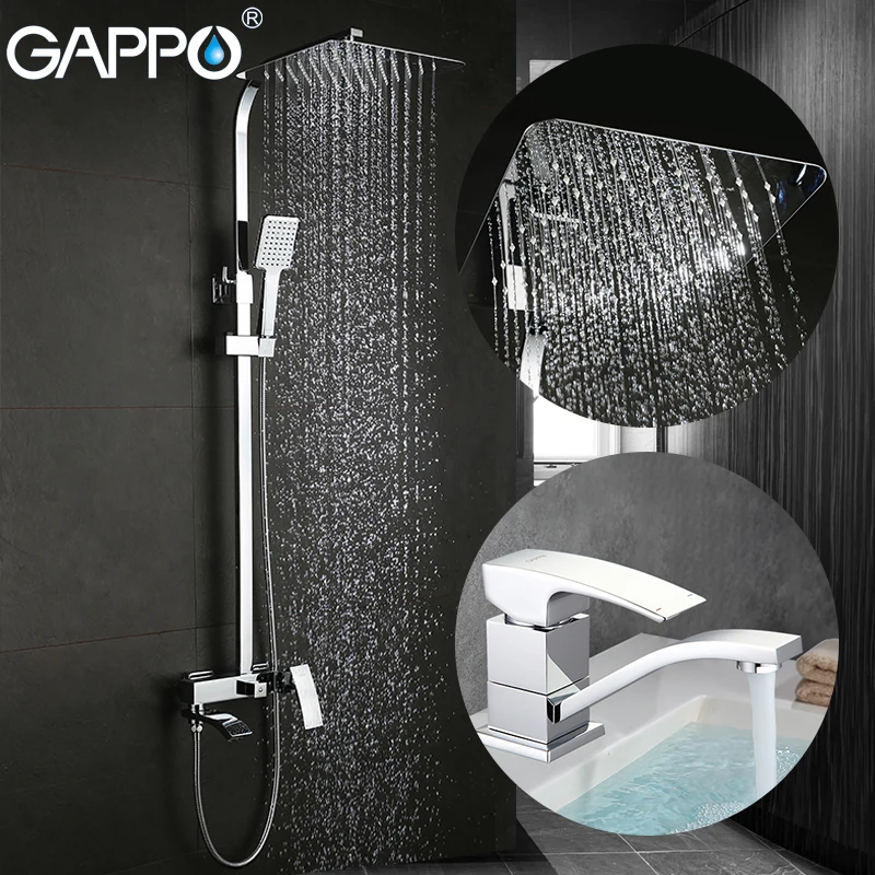 

GAPPO Shower Faucets bath tap mixers basin faucet basin mixer rainfall shower set bathroom faucet mixer