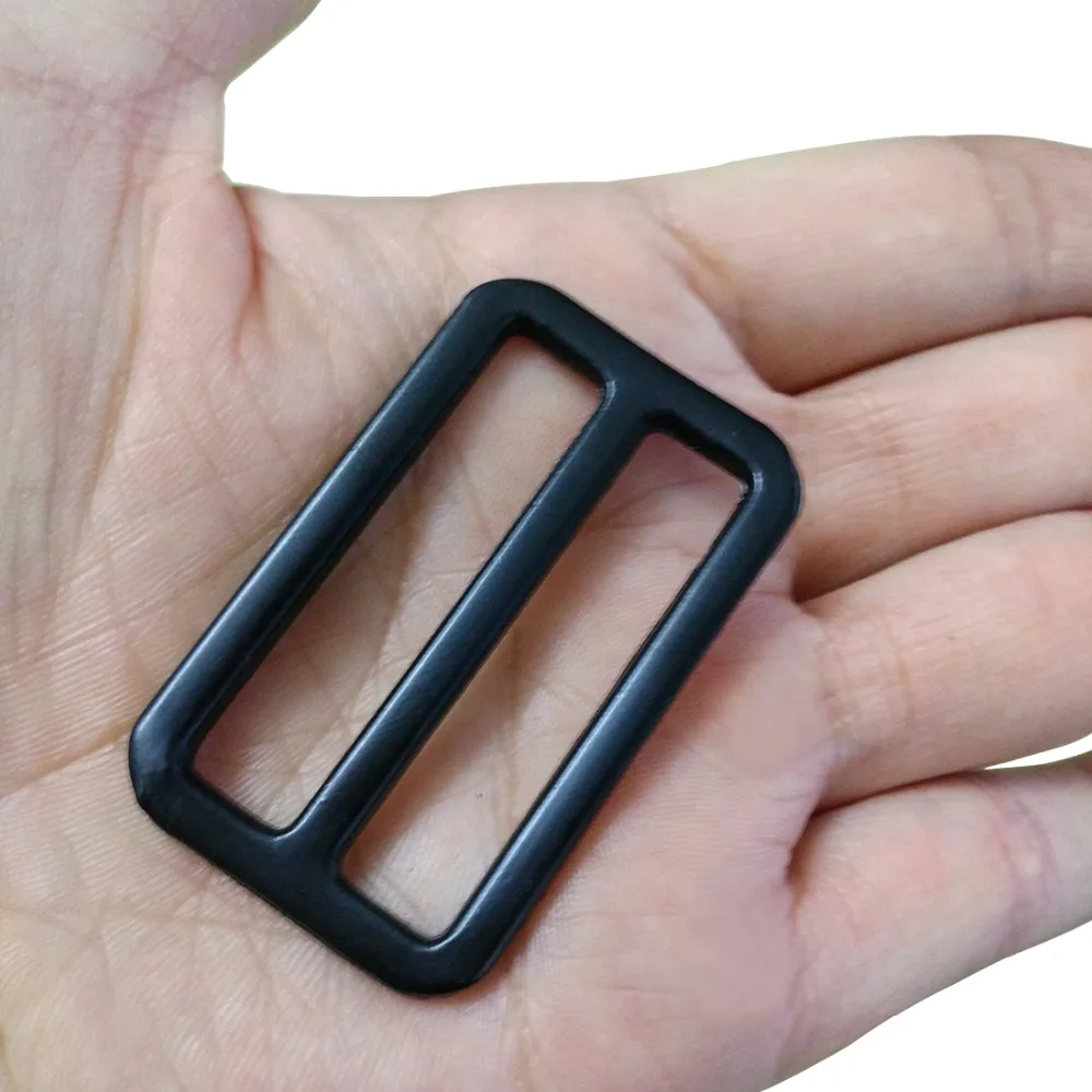 

25pcs/lot 38mm metal ajustable ring buckle for bags zinc alloy buckle in black color free shipping Buck-38MM