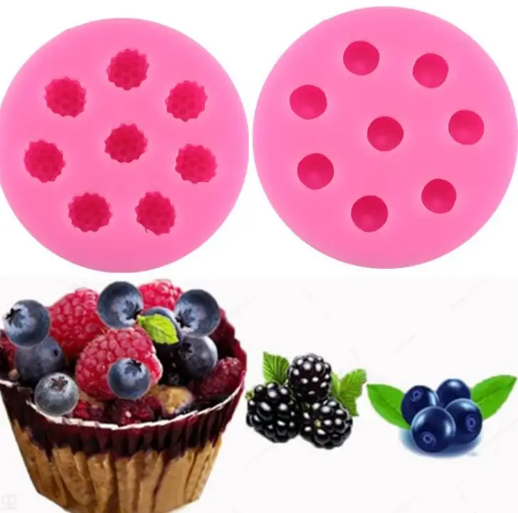 

Blueberry Raspberry Strawberry Silicone Fondant Mould Chocolate Cake Mold Decor