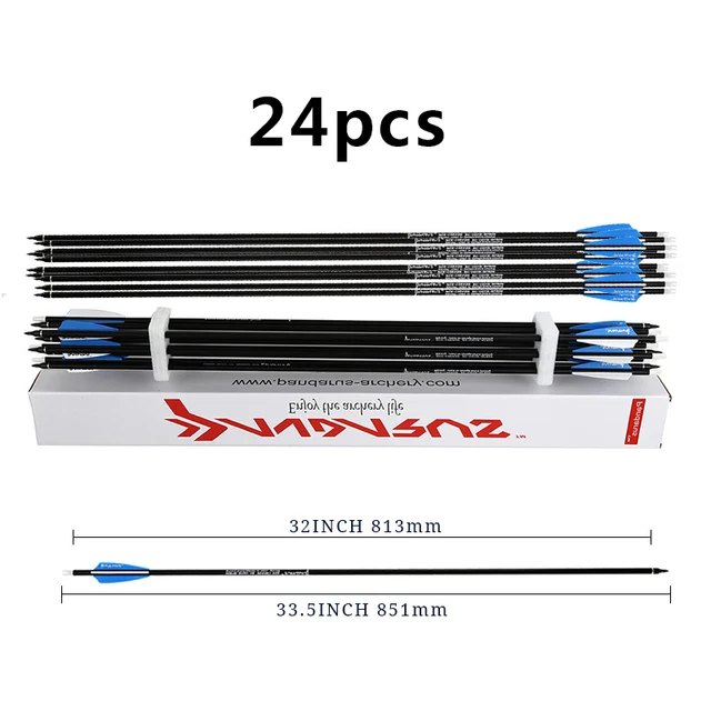 PANDARUS Archery arrow 28/30/32 Inch Spine 500 Carbon Practice Hunting
