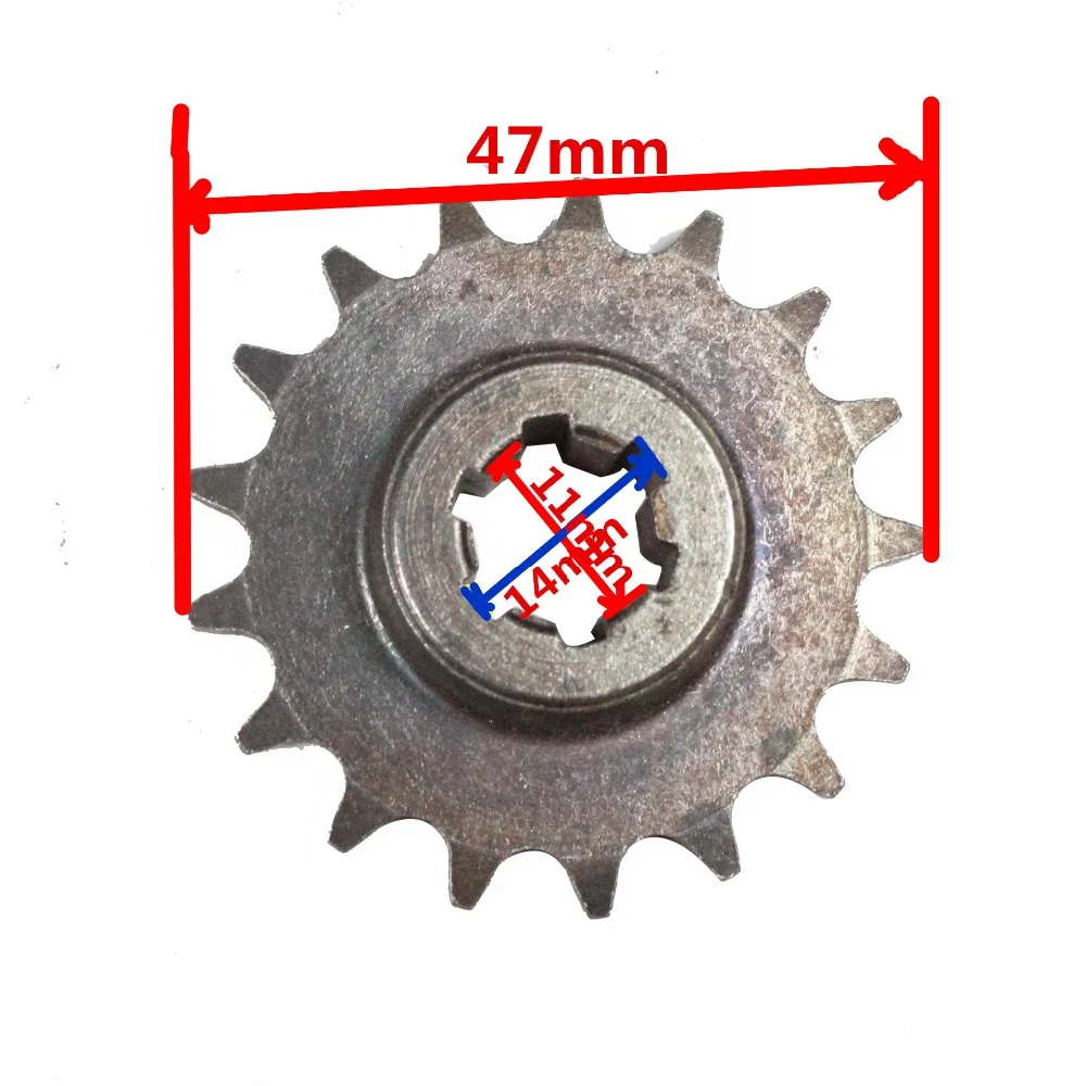 Gas Scooter Engine Sprocket T8F 17Teeth Engine Front Sprocket 40 5