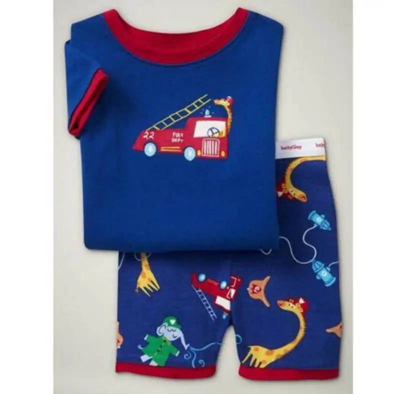 Новинка модная пижама с динозавром для мальчиков пижама для детей 2–7 лет с принтом-изображением животных комплект одежды для детей одежда для сна для малышей - Цвет: Зеленый