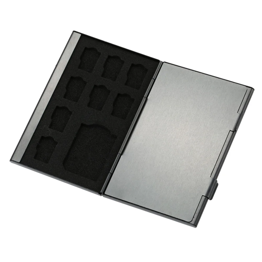 12 в 1 Алюминиевый ящик для хранения сумка чехол для держателя карты памяти кошелек большой емкости для 4* SD Micro SD SDHC SDXC MMC 8* TF sim-карты