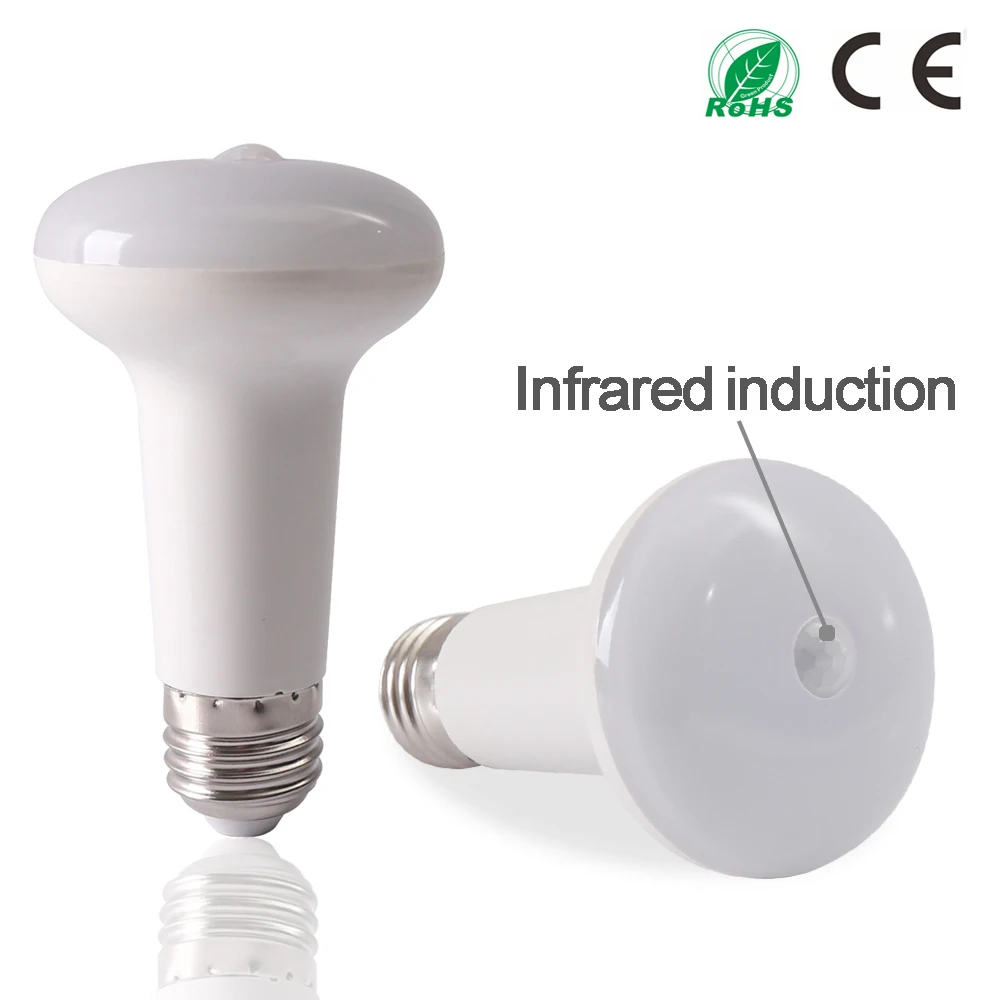 New Design 9W Human Motion Infrared PIR Sensor LED Bulb AC85265V Lamps