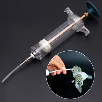 

50/100ml Parrot Fledgling Feeder Birds Profession Feeding Device Exquisite Injector Feeding Syringe 3/4mm Tube Bird Supplies C42