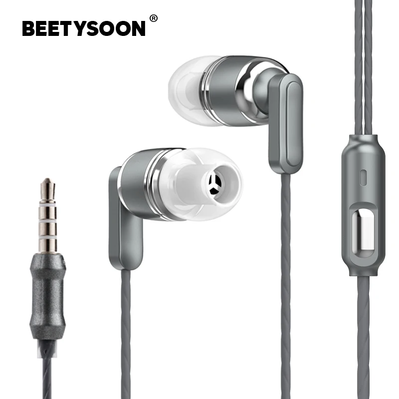 

BEETYSOON Sport Wired Headphones 3.5mm Sport Wired Earphone Headset Earbud with Microphone Hands Free for Samsung Xiaomi iPhone