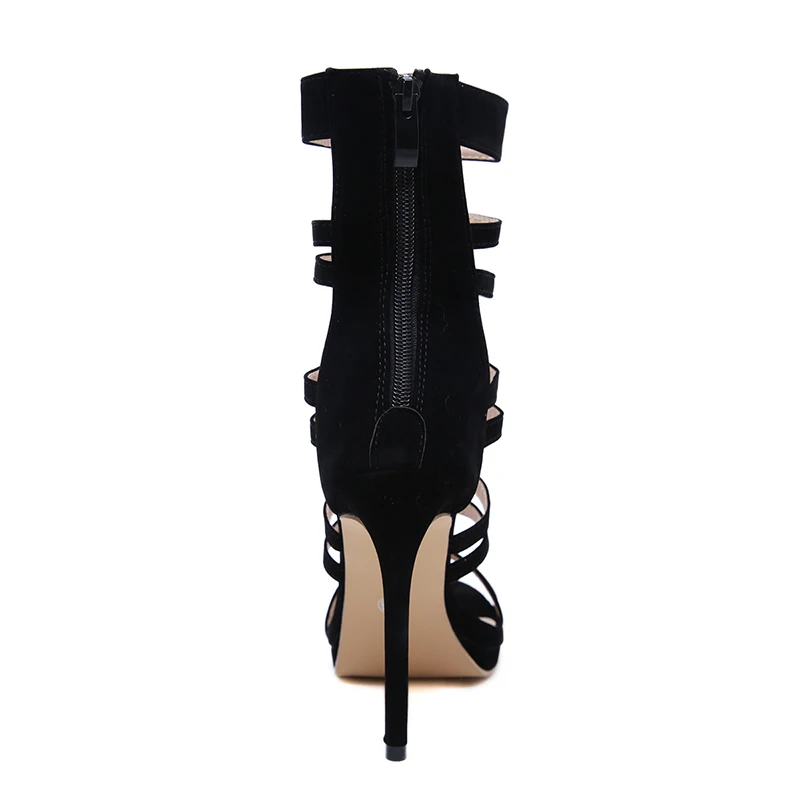Size 35-40 Europe New Women High Heels Sandals Sexy Hollow Out Open Toe Ankle Strap Summer Women's Shoes Thin Heels Party Pumps