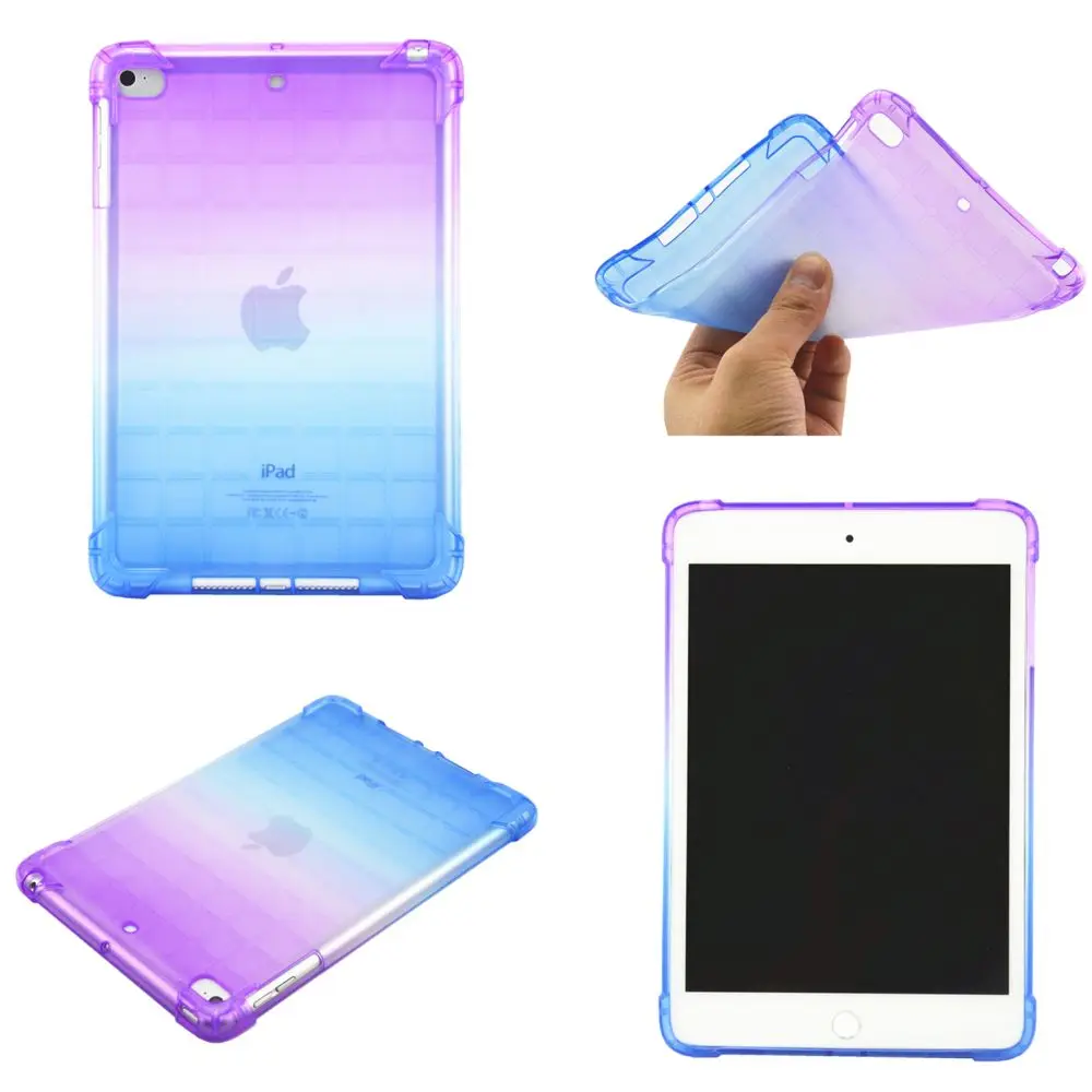 

For Ipad Mini Case, Gradient Soft TPU Back Case For Ipad Mini 3 4 5 Coque Slim Silicone Protective Shell Cover For Ipad Mini 5