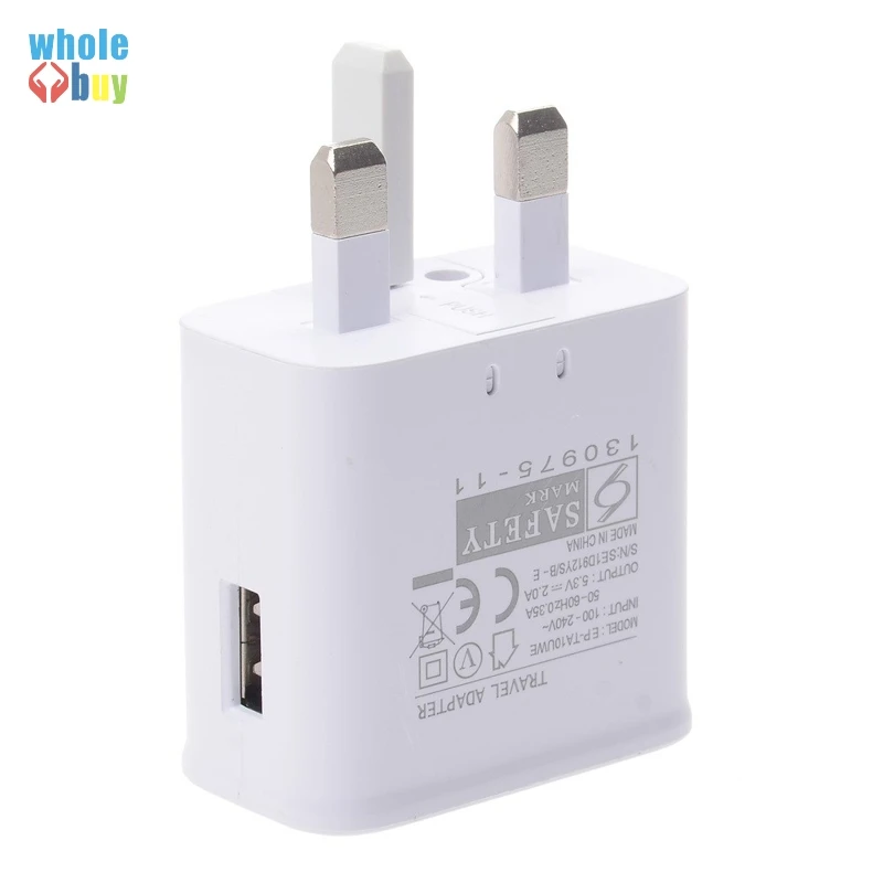 UK Plug 5V 2A AC EP-TA10UWE один usb-порт смартфон настенное зарядное устройство для samsung Galaxy NOTE4 S9 хорошее качество 30 шт./партия