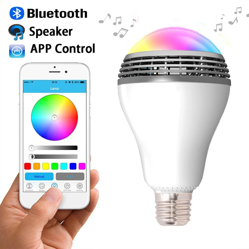 Wireless bluetooth 4.0 light bulb remote control Android ISO phone APP