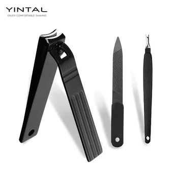 

3 in 1 Professional Nail Clipper Kit Scissors Tweezers Knife Nails Art Cuticle Pushers Beauty Tools Sets Manicure Set