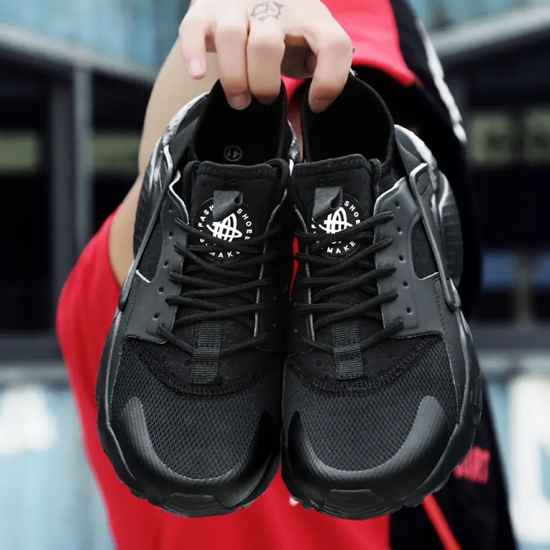 

2019 Hot Men Summer Breathable Mesh Casual Shoes Men Super Lightweighr Sports Shoes Male Adult Sneakers Zapatillas Hombre Black