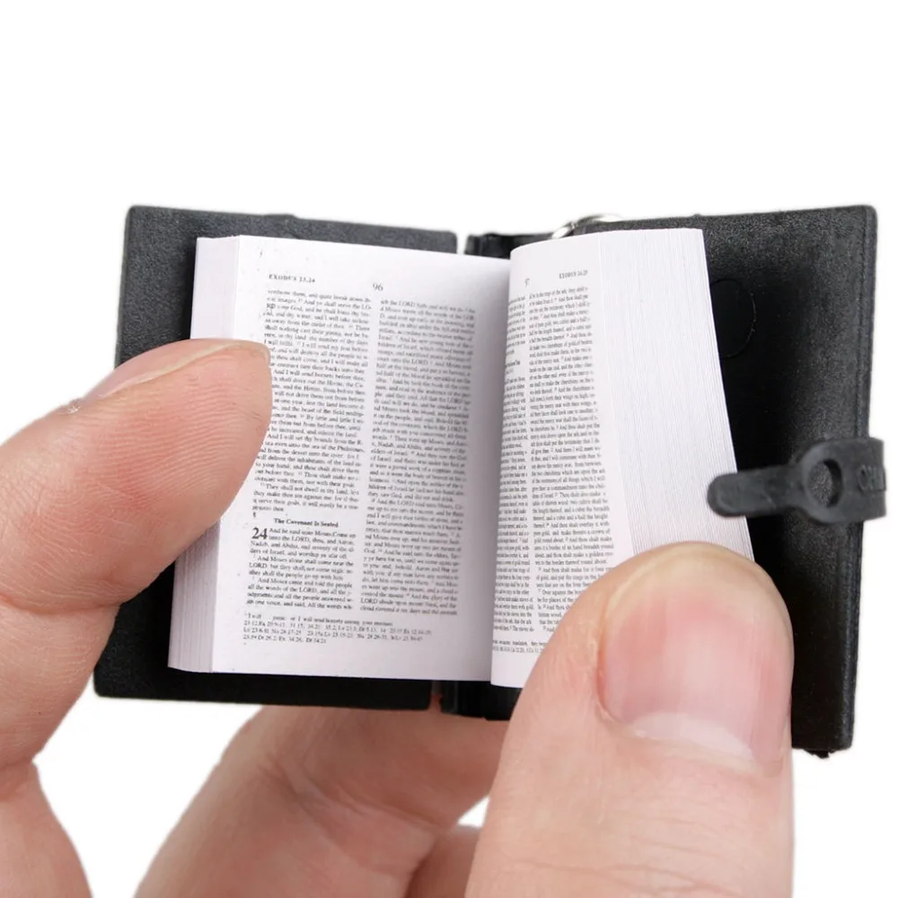 

[wamami] 05# Black/Gold Cute Holy Bible Book Spanish/English For MSD SD DZ AOD BJD Dollfie