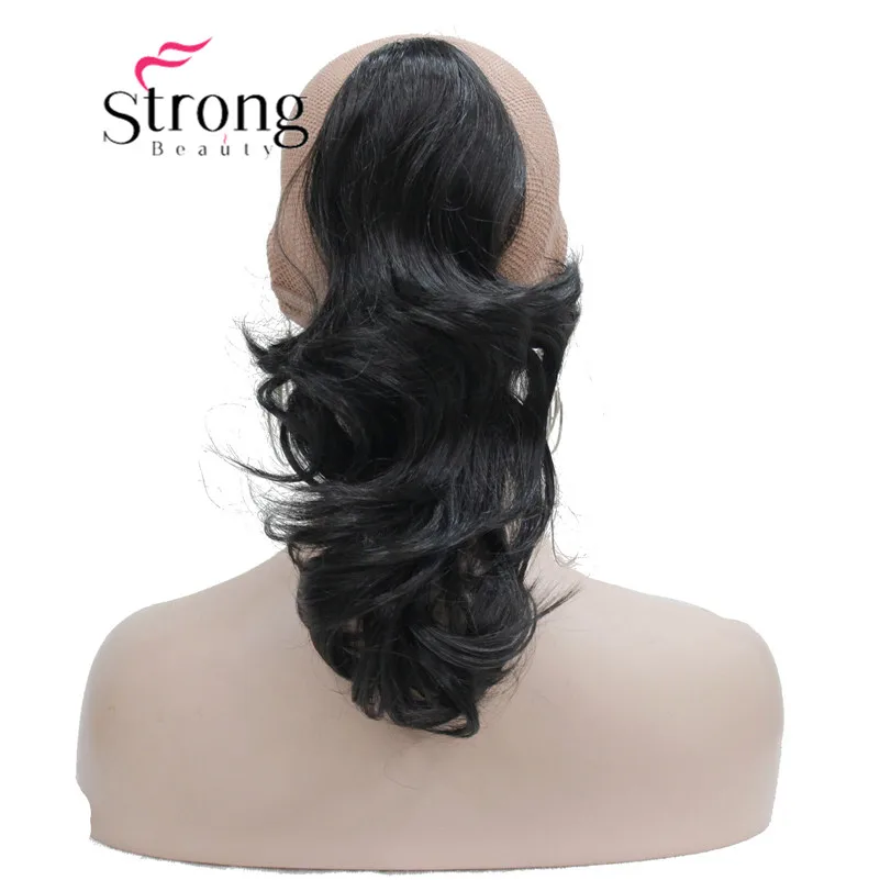 Strongbeauty 14 "волнистые волосы Синтетические челюсти | коготь клип хвостик волос