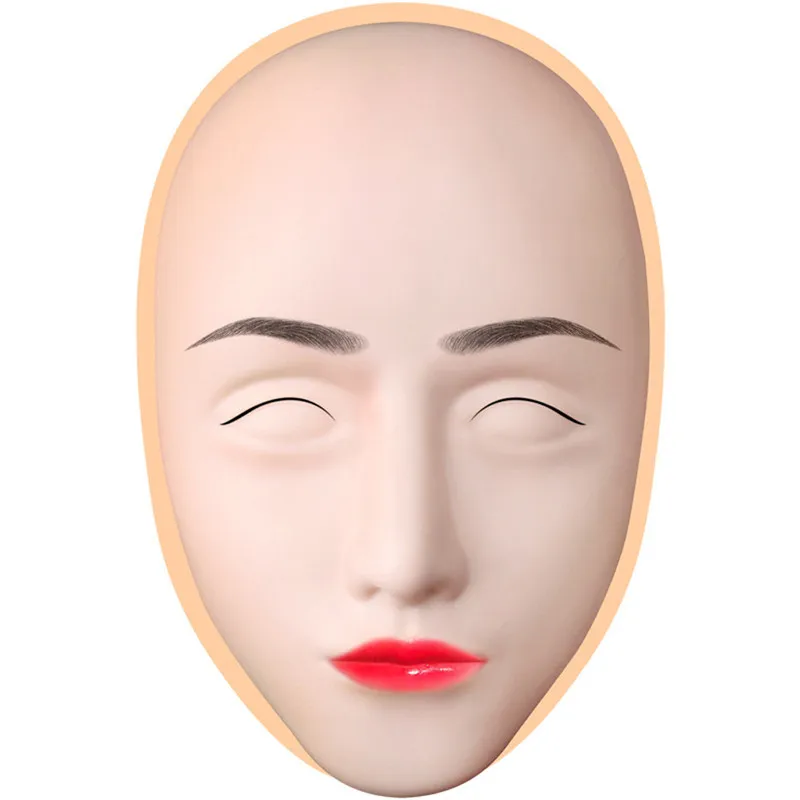 2018 бровей голова лица кожи татуировки Практика человека 3D Microblading Перманентная Татуировка Женская модель головы Dec18