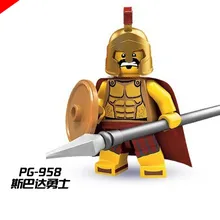 100 шт. pg958 Spartan mesoid soldie герой строительные блоки кирпичи действие Best подарок Игрушки для маленьких детей