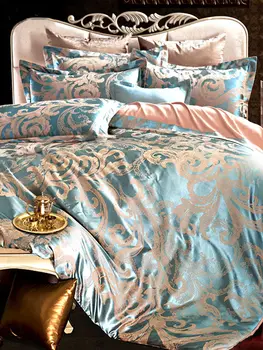 

4Pcs Bedding Set Delicate Luxuriant Floral Pattern Smooth Comfy Bedsheet Set
