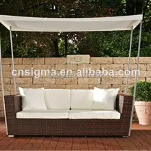 Элегантный дизайн, мебель из ротанга открытый кресло с навесом