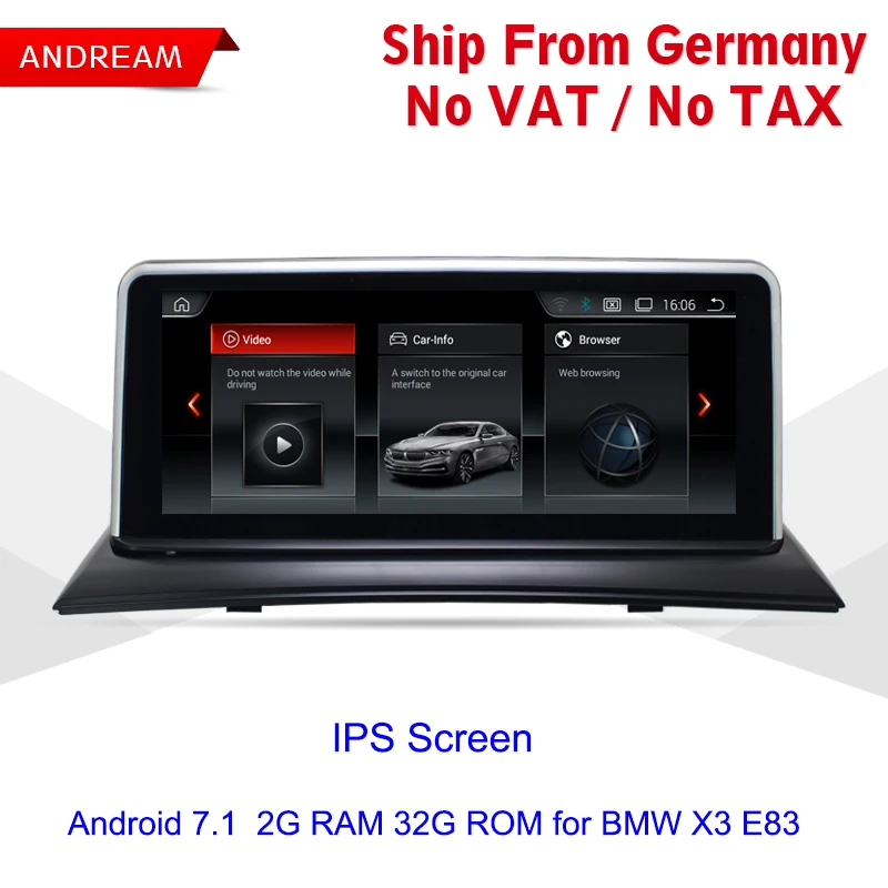 10.25" Quad Core Vehicle multimedia player For BMW X3 E83 Android GPS Navigation Wifi Steering ...