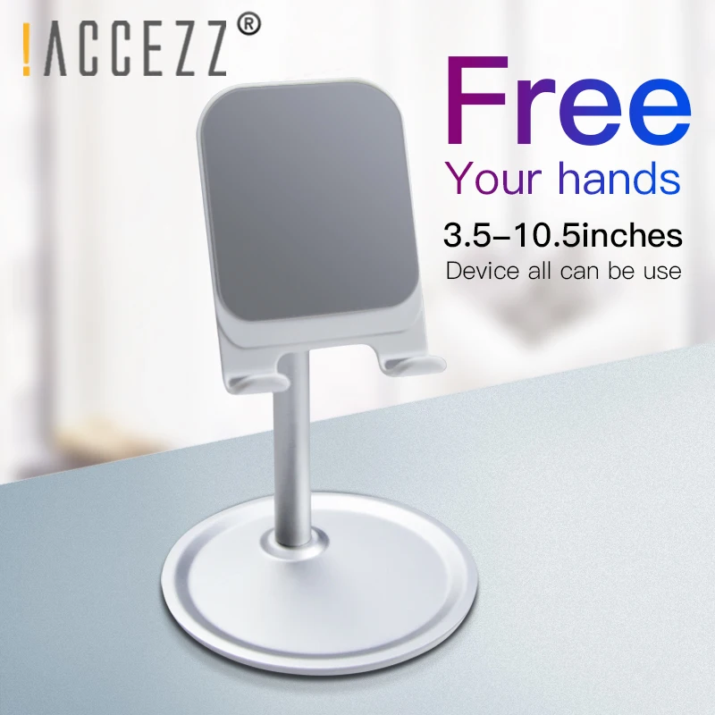 

!ACCEZZ Universal Tablet Phone Holder For iPhone X 8 Samsung iPad Air Cell Phone Tablet Desktop Phone Stand Holder Phone Bracket
