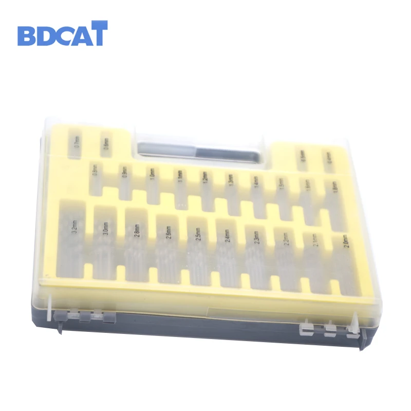 BDCAT 150 шт. 0,4-3,2 мм HSS мини спиральные сверла набор прецизионных микро спиральных сверл для рукоделия ювелирное сверло Набор бит электроинструменты