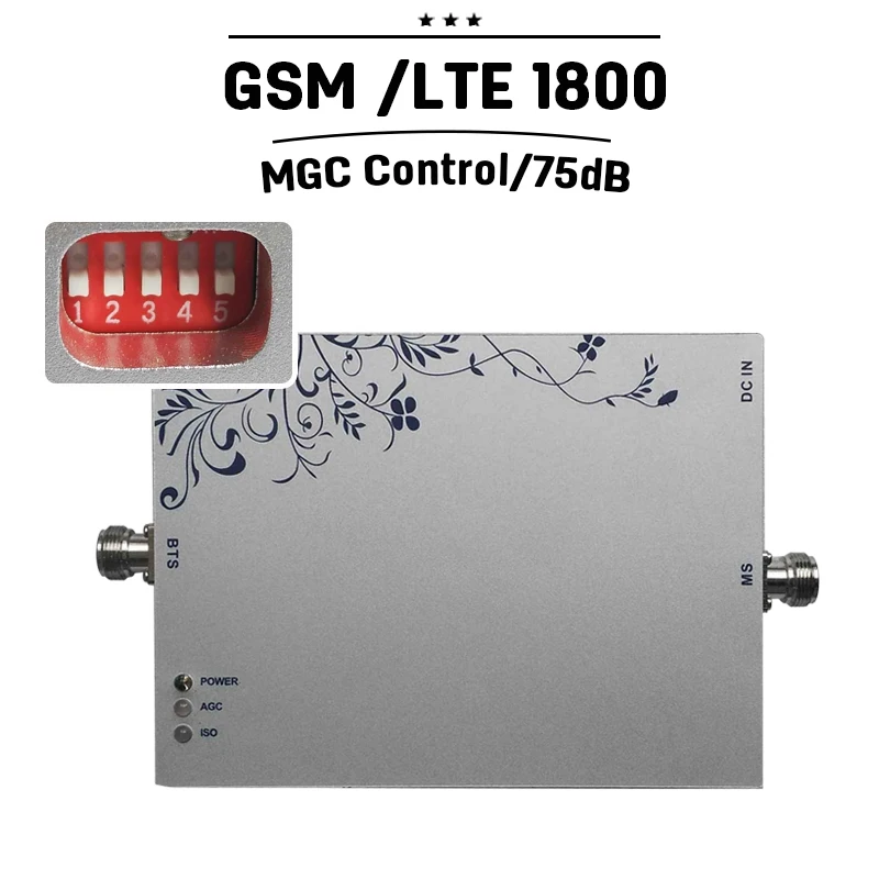 Усилитель мобильного сигнала LTE GSM 1800 МГц 4G FDD MGC AGC 2G 800 квадратных метров сотового