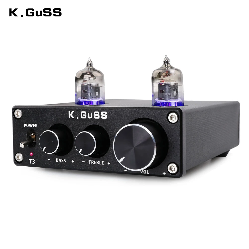 NEW K.GuSS T3 MINI Bile 6J1 Preamp Tube Amplifier Buffer HIFI Audio Preamplifier Treble Bass Adjustment Pre-amps DC12V NEW K.GuSS T3 MINI Bile 6J1 Preamp Tube Amplifier Buffer HIFI Audio Preamplifier Treble Bass Adjustment Pre-amps DC12V