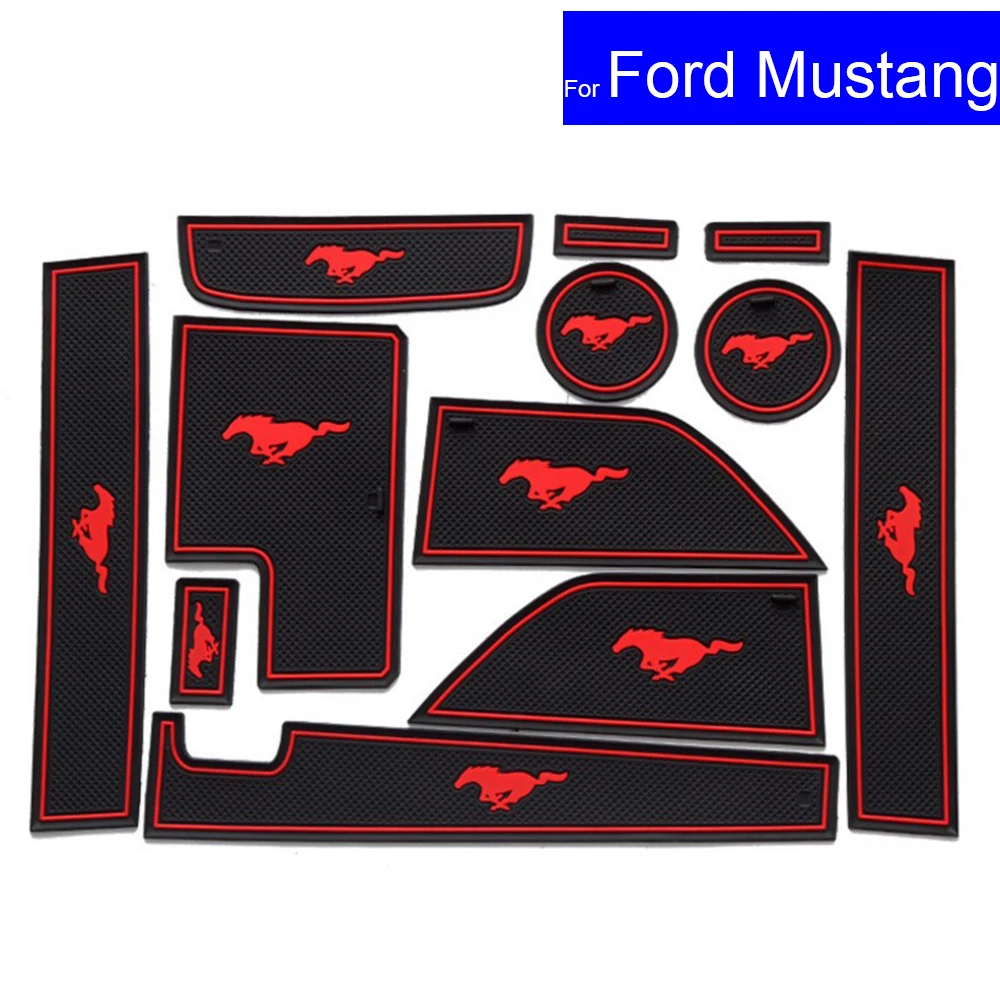 Противоскользящие коврики для дверей Ковров подстаканников Ford Mustang T70 2015 2016 2017