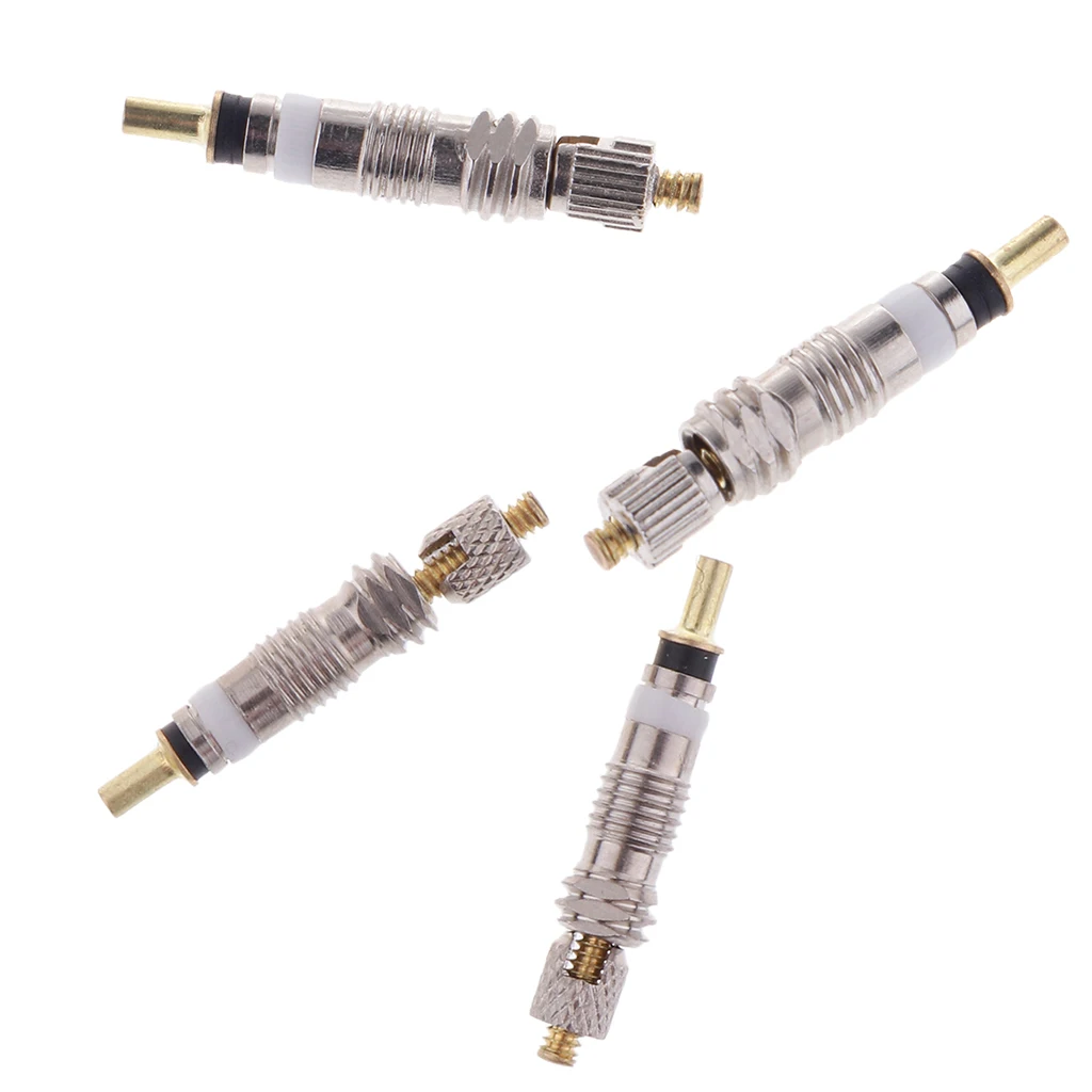 2Pcs Tubeless Presta Valve Core Copper Replacement Parts for Universal Road Bikes and Mountain Bicycles