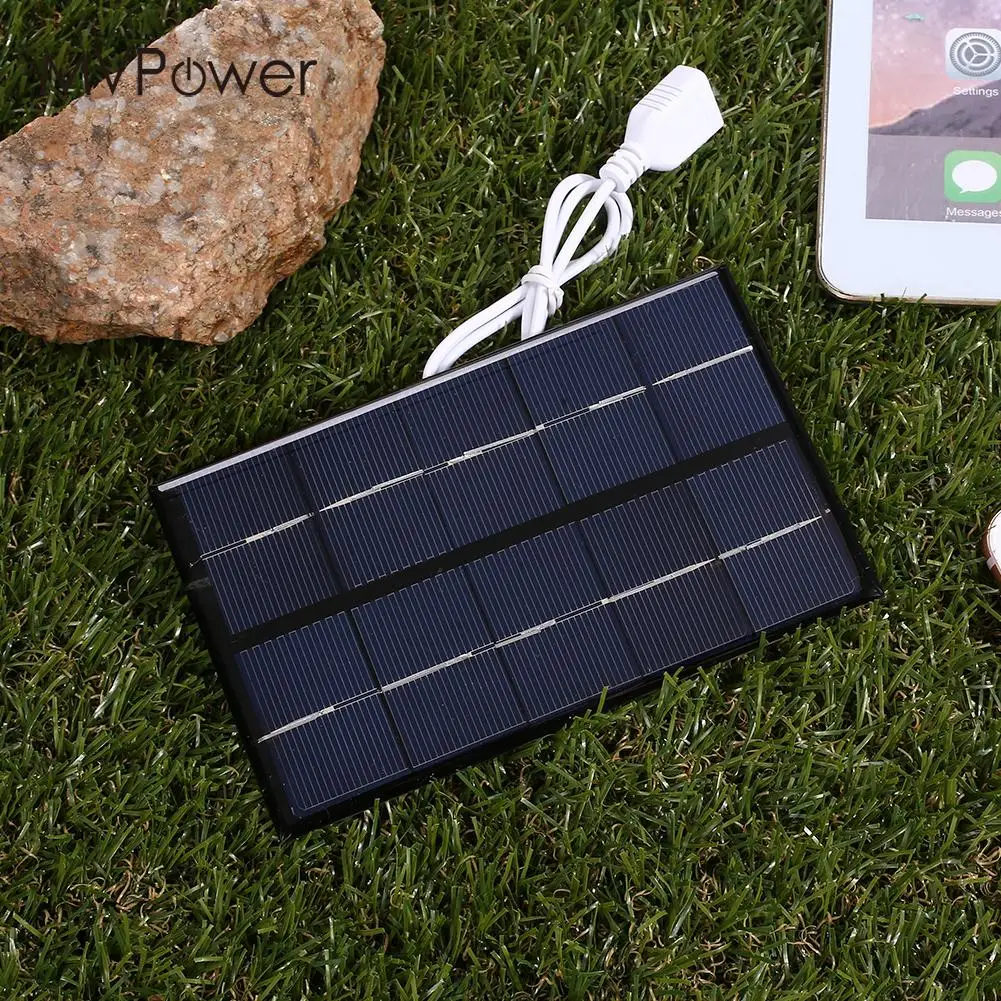 USB солнечная панель 5 в 5 Вт мобильный телефон 5 Вт 5 в солнечное зарядное устройство портативное зарядное устройство для телефона солнечный генератор открытый