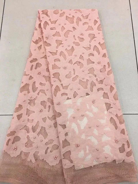 

2018 Latest High Quality French Laces Nigerian Fabrics Tulle African Lace Materials For Wedding