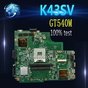 

Amazoon original K43SV laptop motherboard For Asus For Asus K43SV K43S X43S K43SJ K43SM Motherboard tested mainboard GT540M