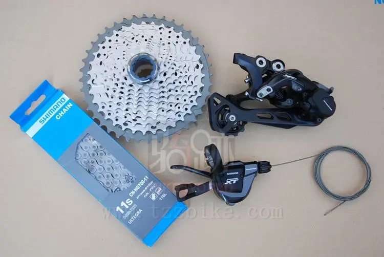 Deore XT M8000 групсет 11s MTB велосипедные групсеты правый переключатель + задний цепь