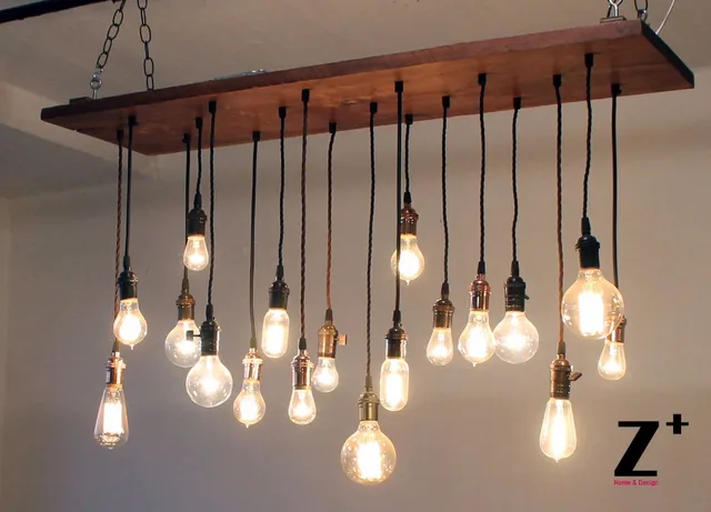 Plafoniere Industriali Vintage : Lampadario industriale vintage a soffitto