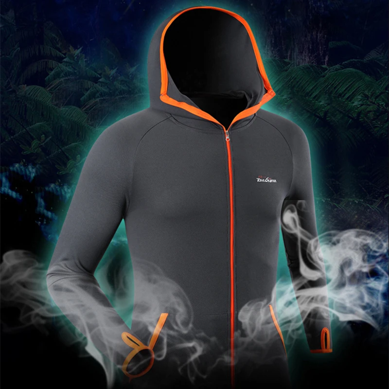 Outdoor Fishing Jacket Clothing Ag+ Carbon Fiber Fabric Sport Waterproof Gym Cosy Men Fitness Clothes Tops Plus Size ropa hombre