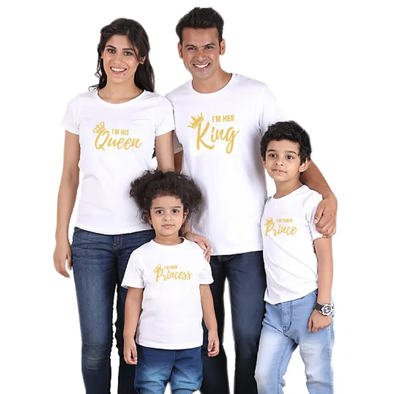 Футболка для папы, мамы, дочки и сына; одежда «Мама и я»; Семейные комплекты для малышей - Цвет: White