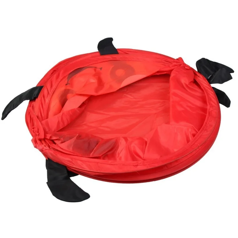 جديد-الحيوان تصميم سلة الغسيل القابلة للطي حقيبة الغسيل الغسيل مربع (الأحمر)