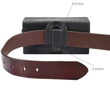 Horizontal Man Strap Belt Clip Dual Mobile Phone Leather Case Card Pouch For ASUS Zenfone 3 Deluxe,Meizu m1 note,m2 note,m5