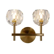 Thrisdar креативный Хрустальный светодиодный настенный светильник вилла отель G4 художественные Стеклянные Настенные лампы прикроватные фойе коридор прохода Ресторан настенные бра