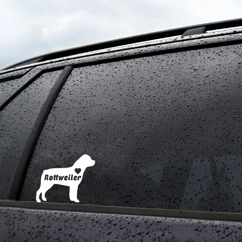 

Rottweiler Dog Reflective Wall Motorcycle Exquisite Racing Design Car Stickers Length 14.5cm